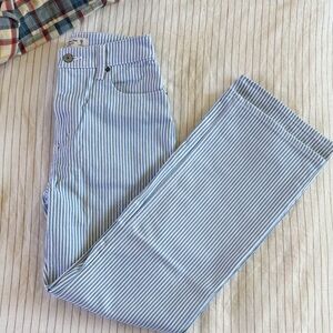 NWOT A&F “The ‘90s Relaxed Jean” High Rise Curve Love Striped Jeans